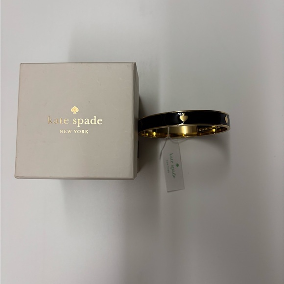 Kate Spade Black and Gold Bangle + Box - Picture 1 of 3